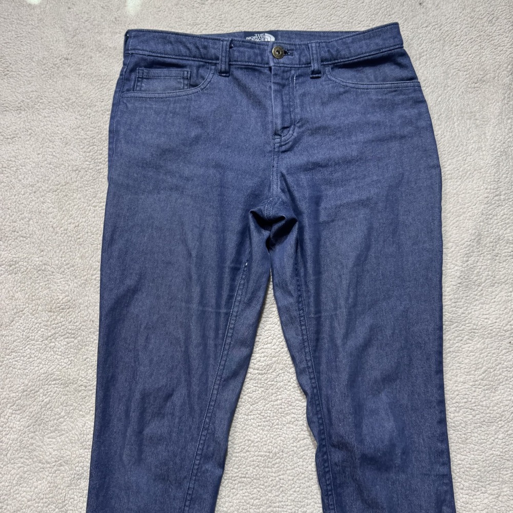 North Face Pants Womens 4 Slim Fit Stretch Denim Casual Outdoors - Picture 2 of 16